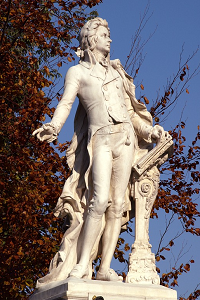 Statue of Mozart from Vienna.