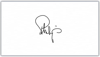 Signature of Duke of Edinburgh, Philip