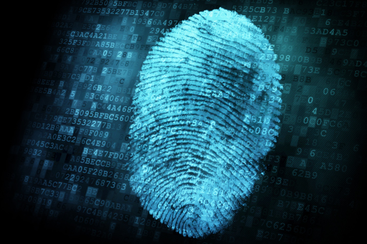 Bus Fingerprint on digital screen
